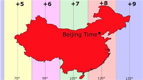 time zone map of china.